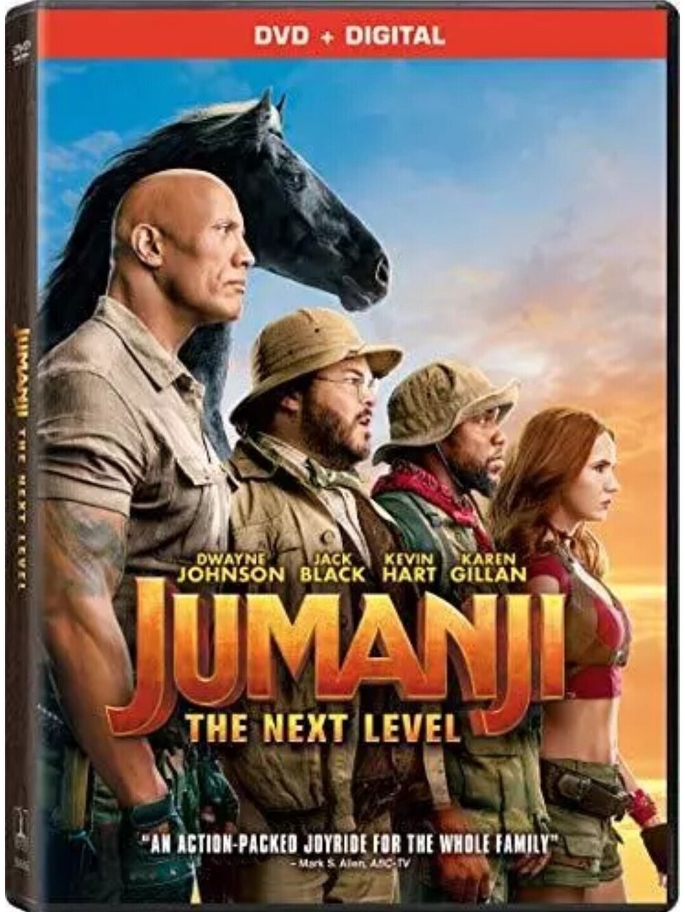 Jumanji: The Next Level [ 2019 DVD ] Comedy Starring Kevin Hart Dwayne Johnson